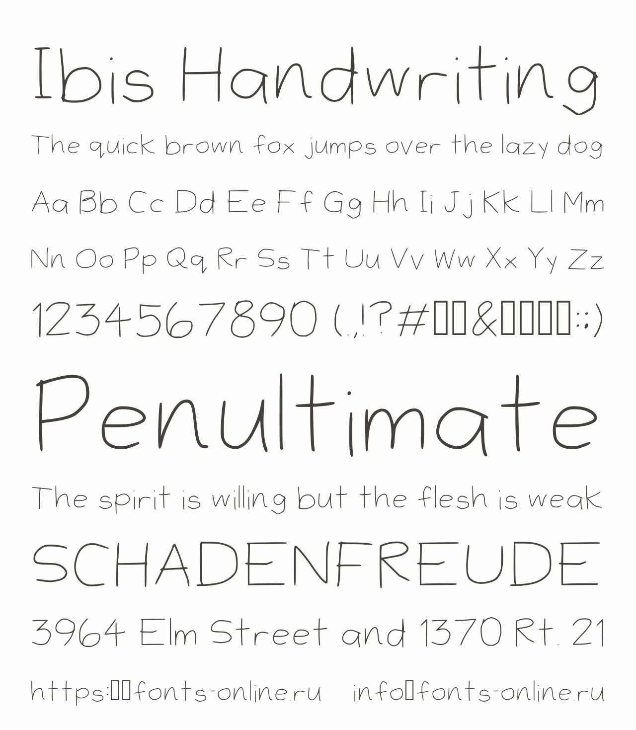 Ibis Handwriting Free Font Download